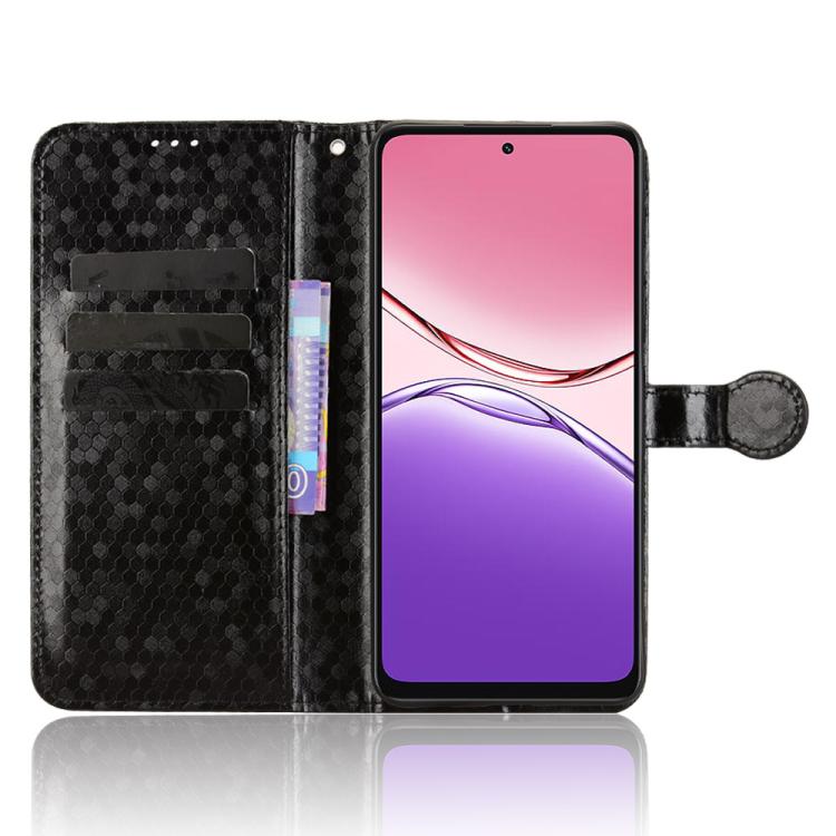 For OPPO A5x 5G / 4G Global Honeycomb Dot Texture Leather Phone Case