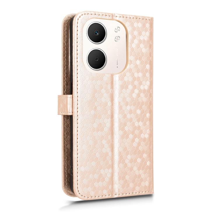 For OPPO A5x 5G / 4G Global Honeycomb Dot Texture Leather Phone Case