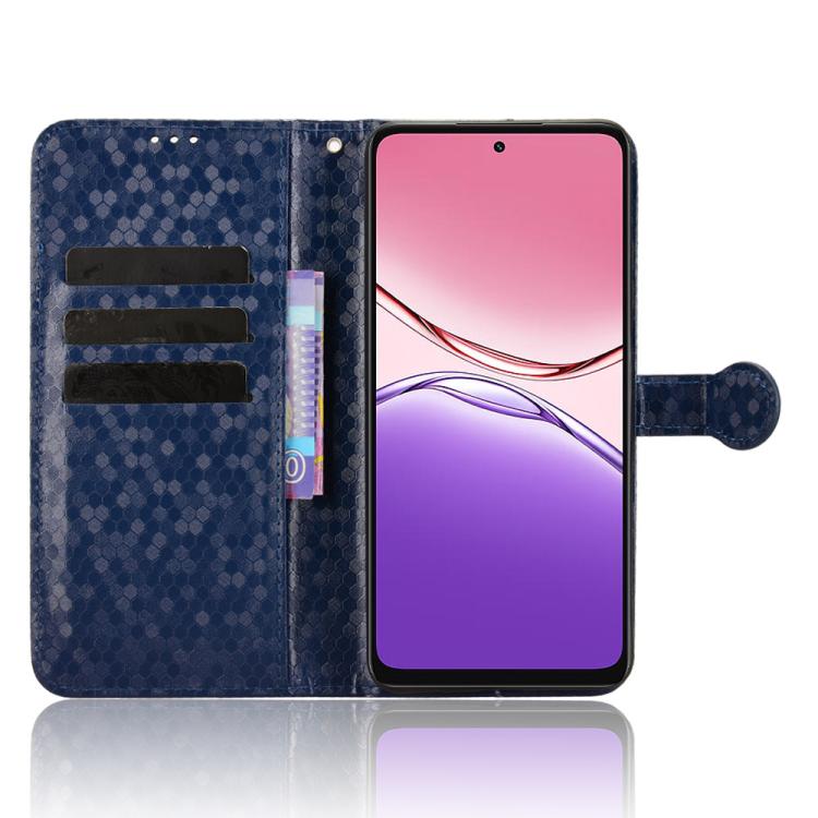 For OPPO A5x 5G / 4G Global Honeycomb Dot Texture Leather Phone Case