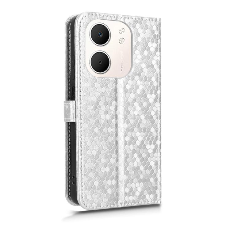 For OPPO A5x 5G / 4G Global Honeycomb Dot Texture Leather Phone Case