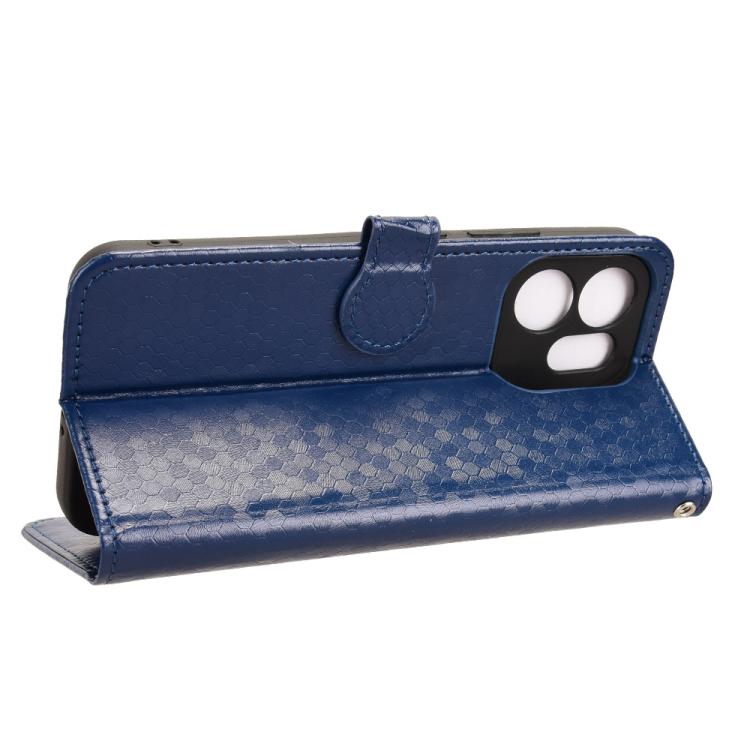 For OPPO Reno14 F 5G Honeycomb Dot Texture Leather Phone Case