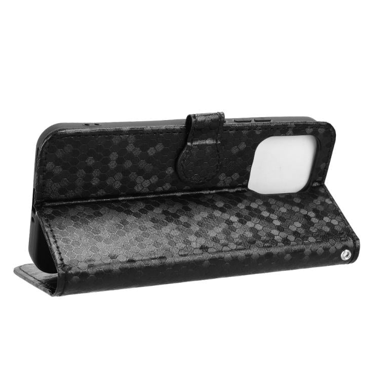 For OPPO A6 Pro 4G / 5G Global / F31 5G Honeycomb Dot Texture Leather Phone Case