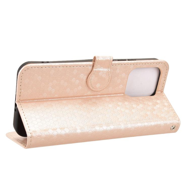 For OPPO A6 Pro 4G / 5G Global / F31 5G Honeycomb Dot Texture Leather Phone Case