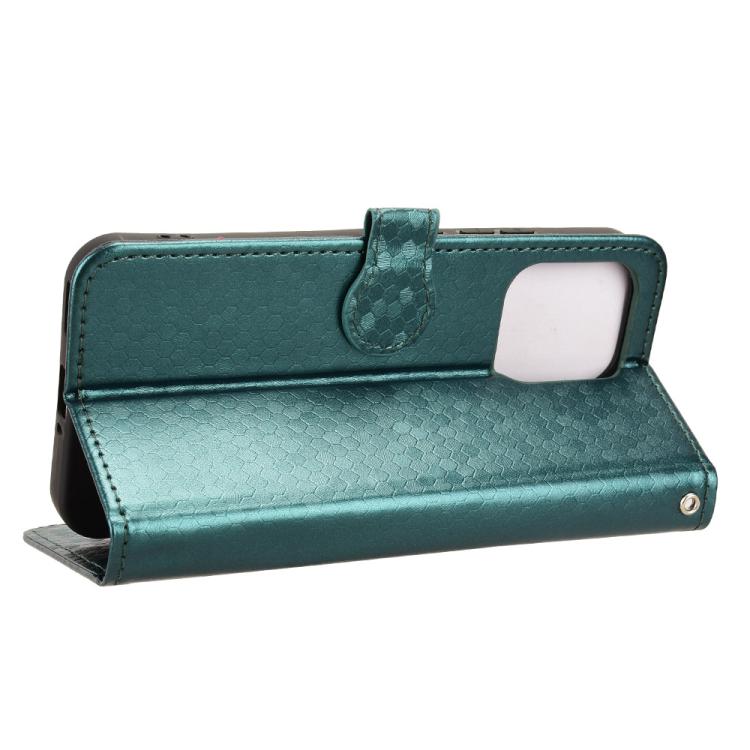 For OPPO A6 Pro 4G / 5G Global / F31 5G Honeycomb Dot Texture Leather Phone Case