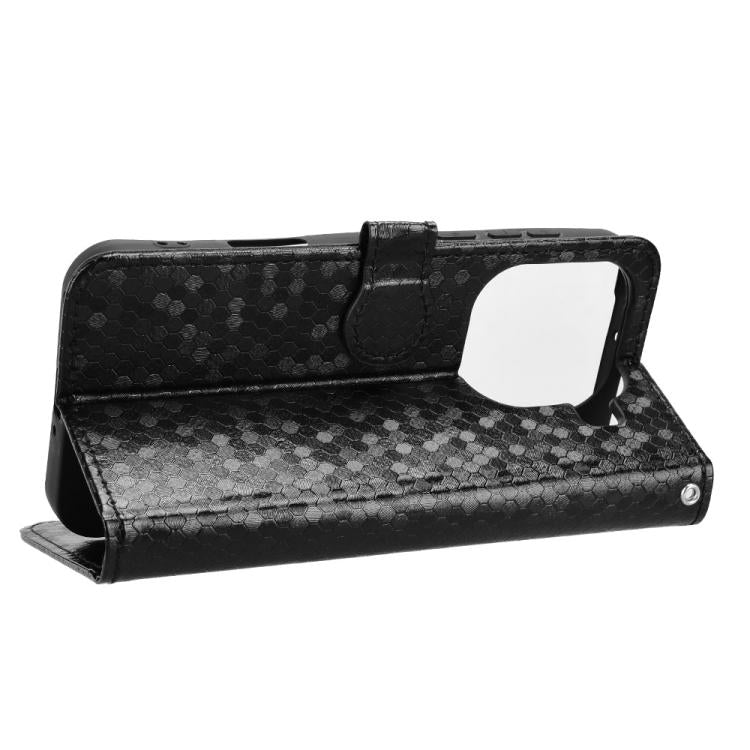 For OPPO Find X9 Pro Honeycomb Dot Texture Leather Phone Case