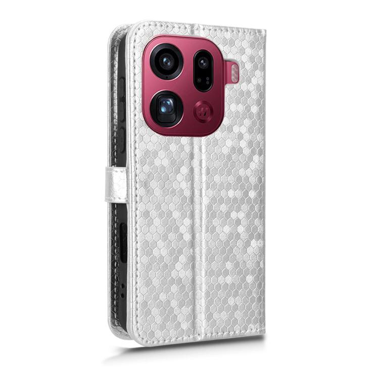 For OPPO Find X9 Pro Honeycomb Dot Texture Leather Phone Case