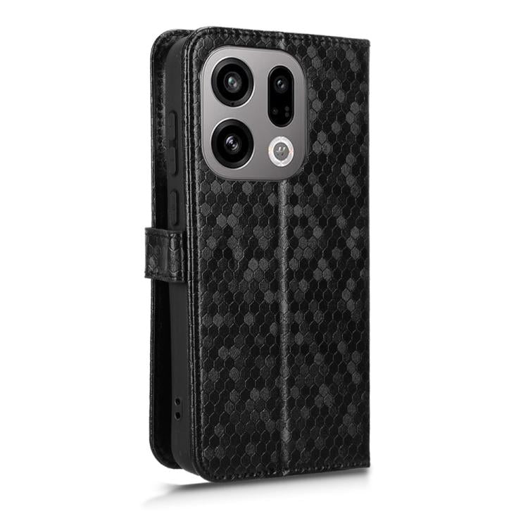 For OPPO Find X9 Honeycomb Dot Texture Leather Phone Case