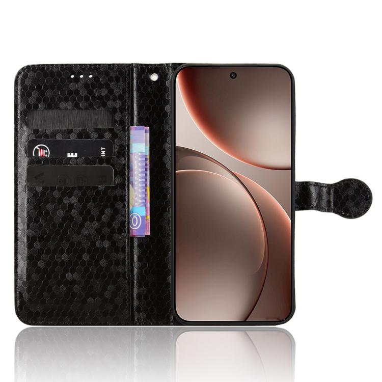 For OPPO Find X9 Honeycomb Dot Texture Leather Phone Case