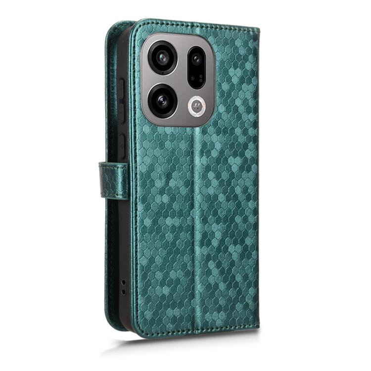 For OPPO Find X9 Honeycomb Dot Texture Leather Phone Case