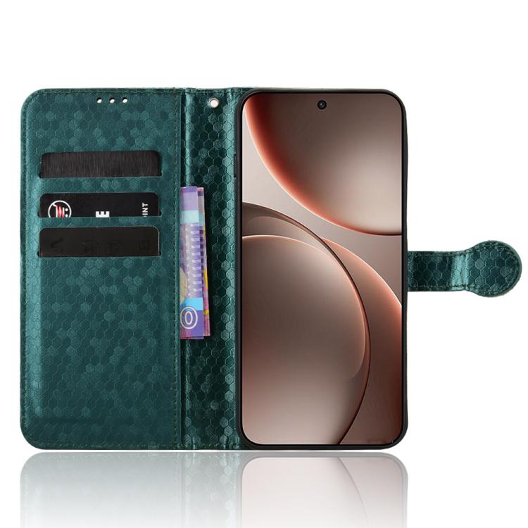 For OPPO Find X9 Honeycomb Dot Texture Leather Phone Case