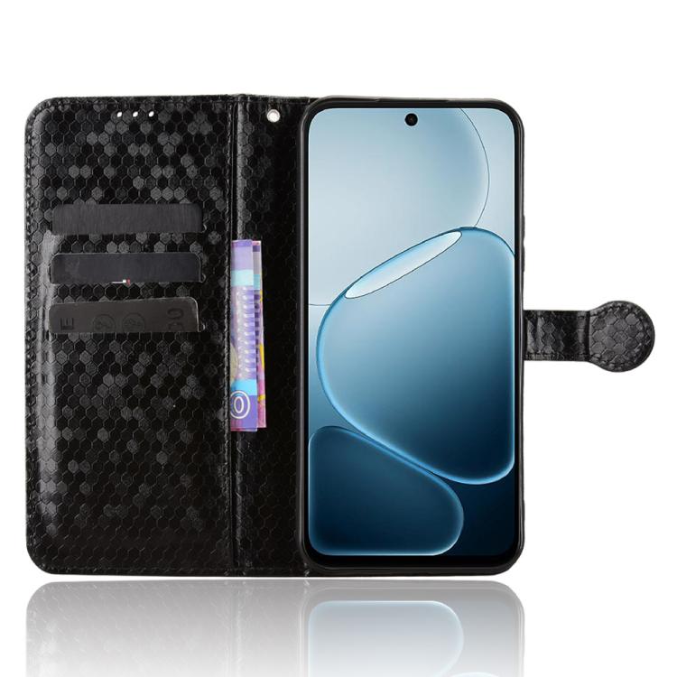 For OPPO A6x 4G / 5G Global Honeycomb Dot Texture Leather Phone Case