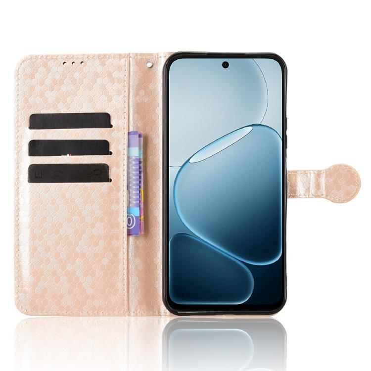 For OPPO A6x 4G / 5G Global Honeycomb Dot Texture Leather Phone Case