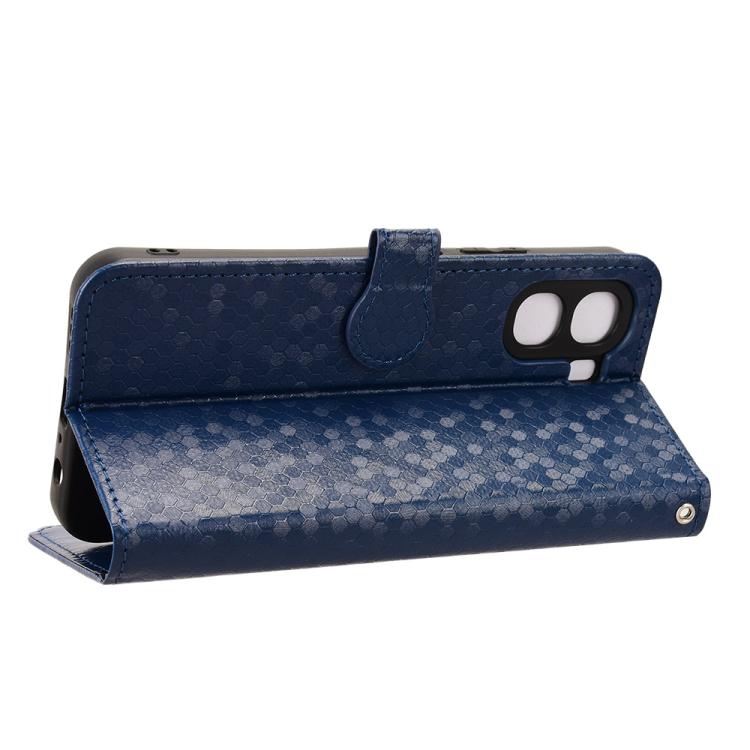 For OPPO A6x 4G / 5G Global Honeycomb Dot Texture Leather Phone Case