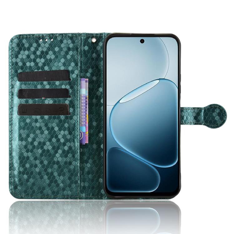 For OPPO A6x 4G / 5G Global Honeycomb Dot Texture Leather Phone Case