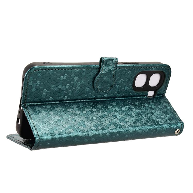 For OPPO A6x 4G / 5G Global Honeycomb Dot Texture Leather Phone Case