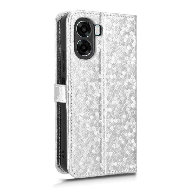 For OPPO A6x 4G / 5G Global Honeycomb Dot Texture Leather Phone Case
