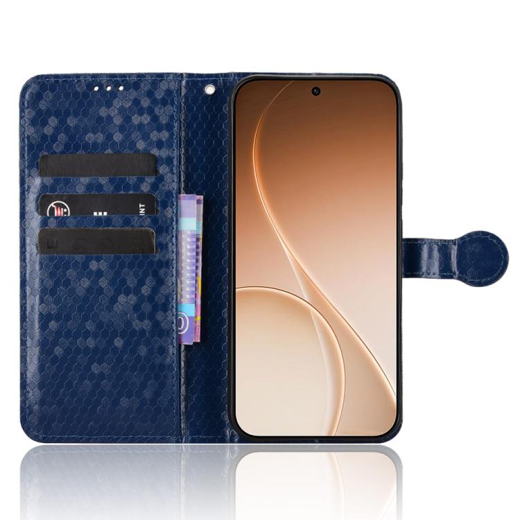 For OPPO Reno15 Pro 5G Global Honeycomb Dot Texture Leather Phone Case