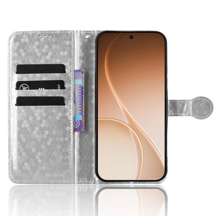 For OPPO Reno15 Pro 5G Global Honeycomb Dot Texture Leather Phone Case
