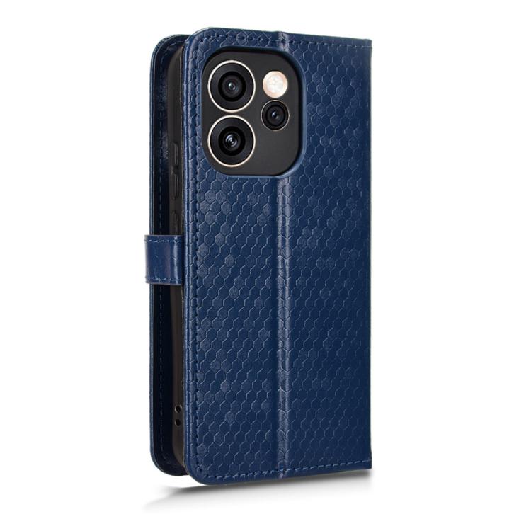 For OPPO Reno15 Pro Max 5G Global Honeycomb Dot Texture Leather Phone Case