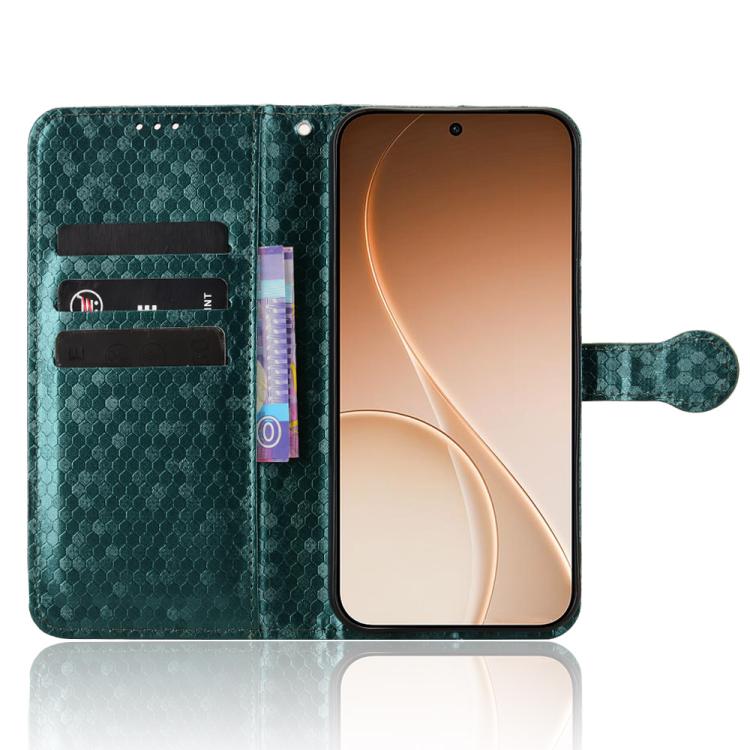 For OPPO Reno15 F 5G Honeycomb Dot Texture Leather Phone Case