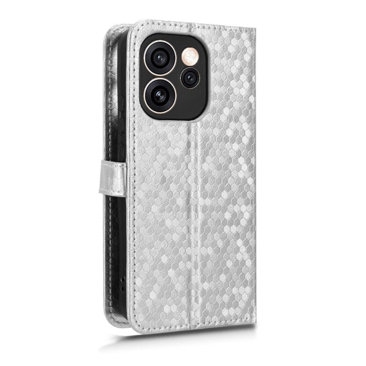 For OPPO Reno15 F 5G Honeycomb Dot Texture Leather Phone Case