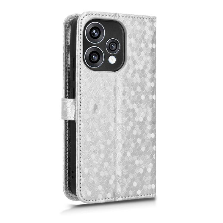 For OPPO Reno15 5G Global Honeycomb Dot Texture Leather Phone Case