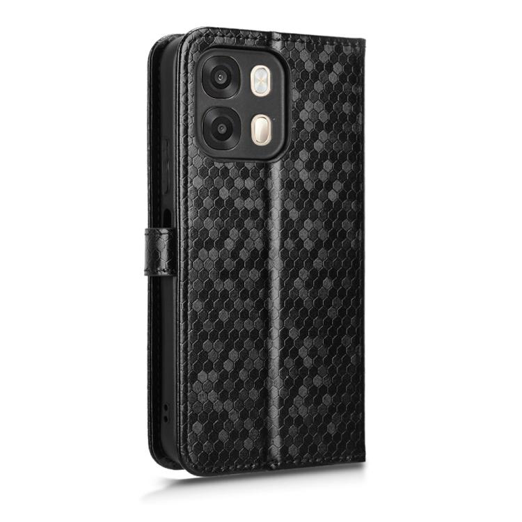 For OPPO A6s 5G / A6 5G Global Honeycomb Dot Texture Leather Phone Case