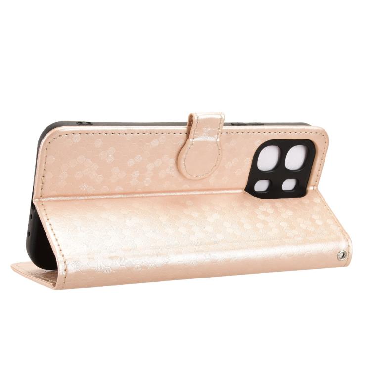 For OPPO A6s 5G / A6 5G Global Honeycomb Dot Texture Leather Phone Case