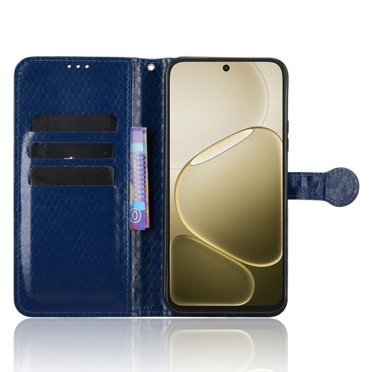 For OPPO A6s 5G / A6 5G Global Honeycomb Dot Texture Leather Phone Case