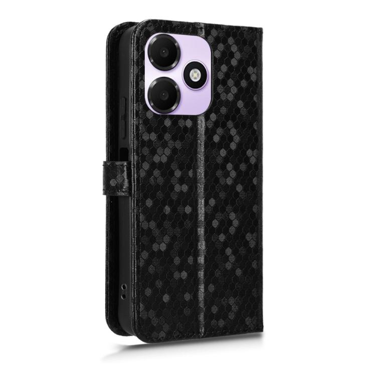 For OPPO A6c / A6t / A6t Pro Honeycomb Dot Texture Leather Phone Case