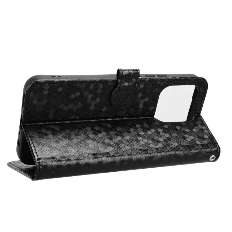 For OPPO A6c / A6t / A6t Pro Honeycomb Dot Texture Leather Phone Case
