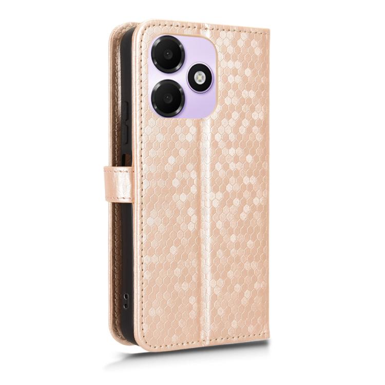 For OPPO A6c / A6t / A6t Pro Honeycomb Dot Texture Leather Phone Case