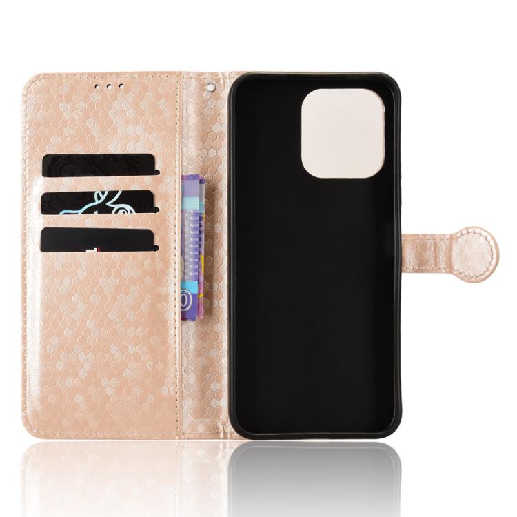 For OPPO A6c / A6t / A6t Pro Honeycomb Dot Texture Leather Phone Case