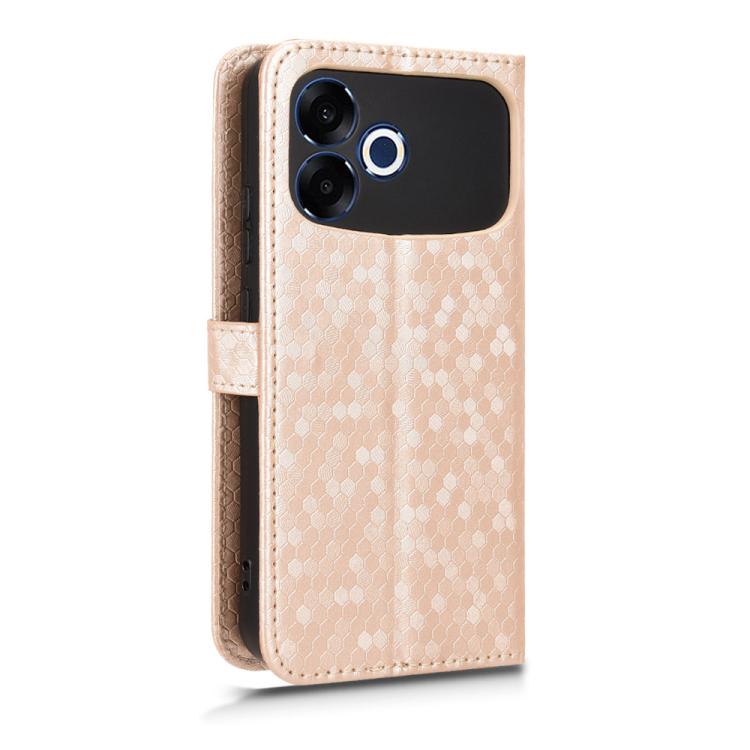 For OPPO F33 Pro / A6s Pro Honeycomb Dot Texture Leather Phone Case