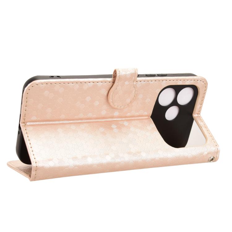 For OPPO F33 Pro / A6s Pro Honeycomb Dot Texture Leather Phone Case