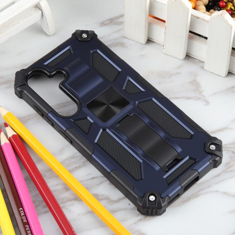 For Samsung Galaxy S25+ 5G Armor Shockproof TPU + PC Magnetic Phone Case with Holder