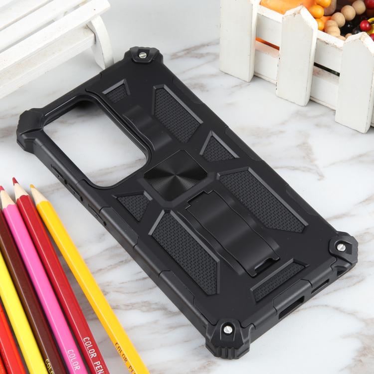 For Samsung Galaxy S25 Ultra 5G Armor Shockproof TPU + PC Magnetic Phone Case with Holder