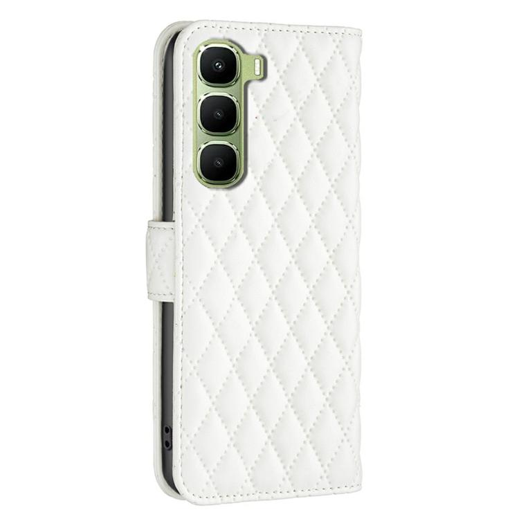 For Infinix Hot 60 Pro 4G Diamond Lattice Wallet Flip Leather Phone Case