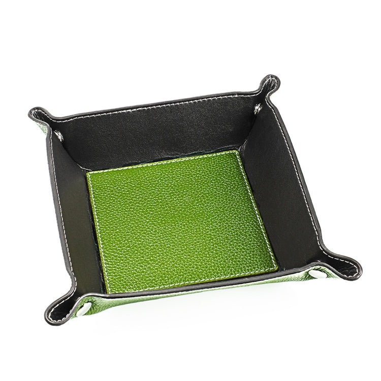 7001 Leather Desktop Square Storage Box Household Life Oddments Tray