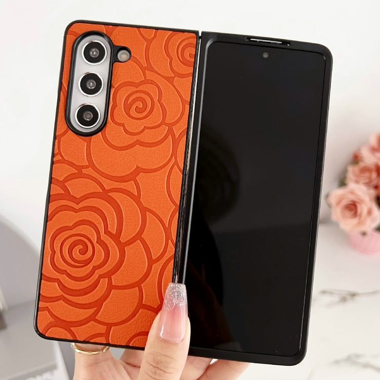 For Samsung Galaxy Z Fold6 Impression Flower Pattern Protective Phone Case