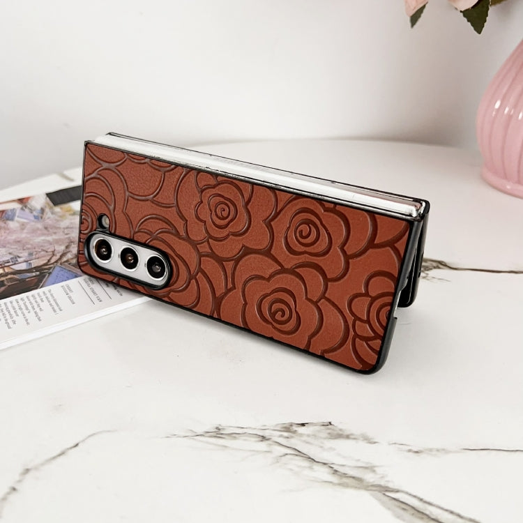 For Samsung Galaxy Z Fold6 Impression Flower Pattern Protective Phone Case