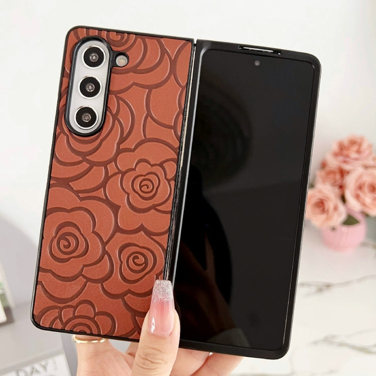 For Samsung Galaxy Z Fold6 Impression Flower Pattern Protective Phone Case
