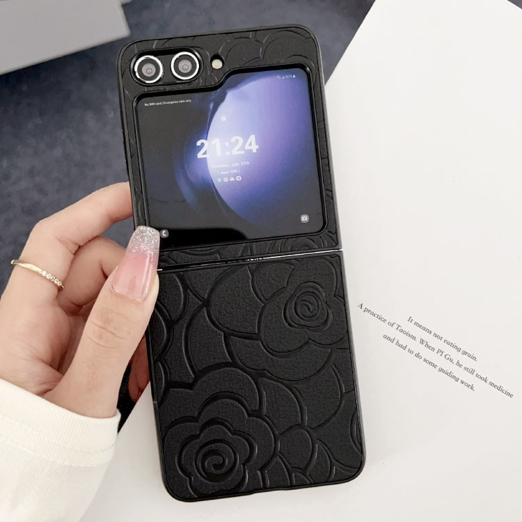 For Samsung Galaxy Z Flip6 / Flip7 FE Impression Flower Pattern Protective Phone Case
