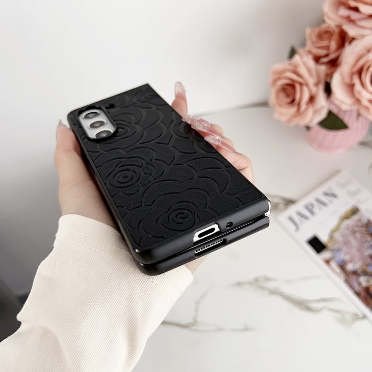 For Samsung Galaxy Z Fold Special Impression Flower Pattern Protective Phone Case