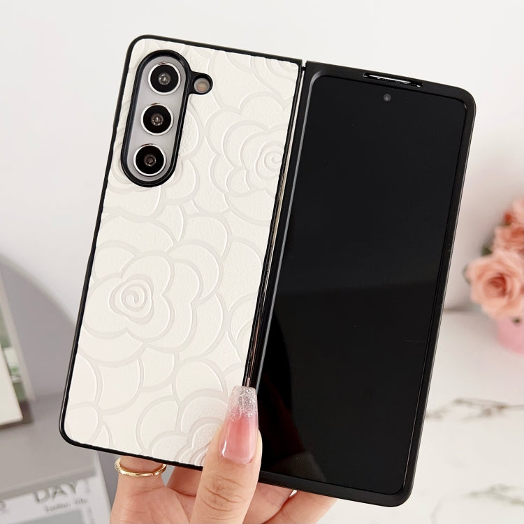 For Samsung Galaxy Z Fold Special Impression Flower Pattern Protective Phone Case