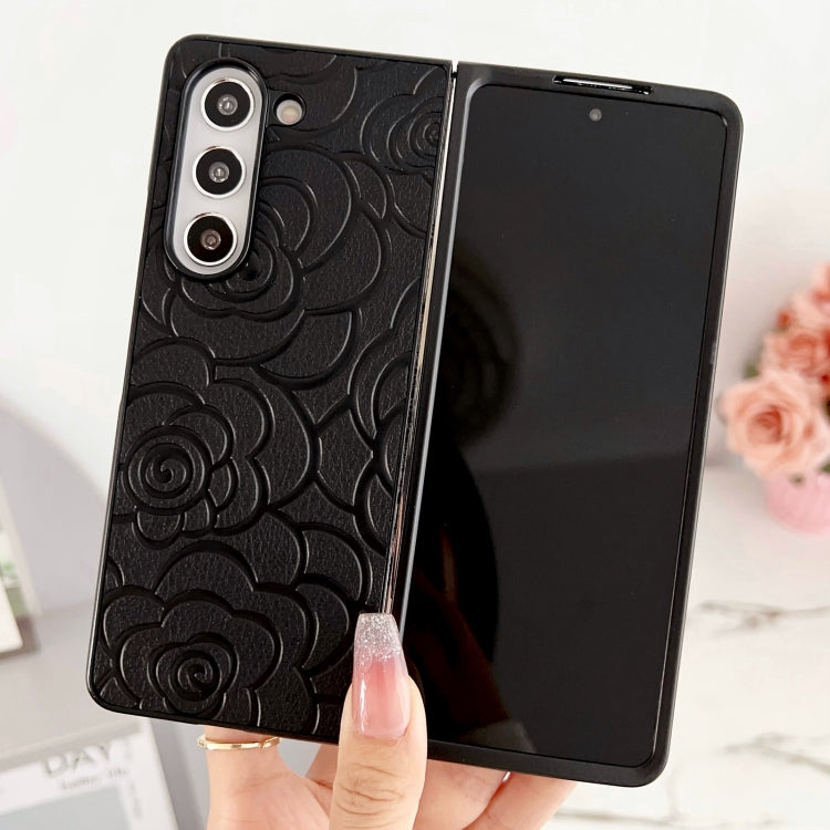 For Samsung Galaxy Z Fold Special Impression Flower Pattern Protective Phone Case