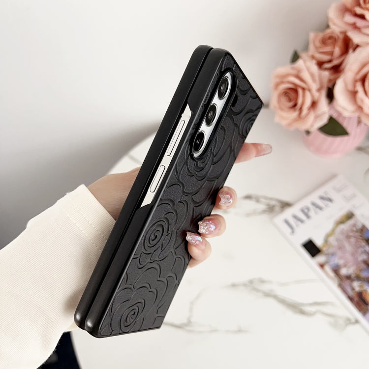 For Samsung Galaxy Z Fold Special Impression Flower Pattern Protective Phone Case