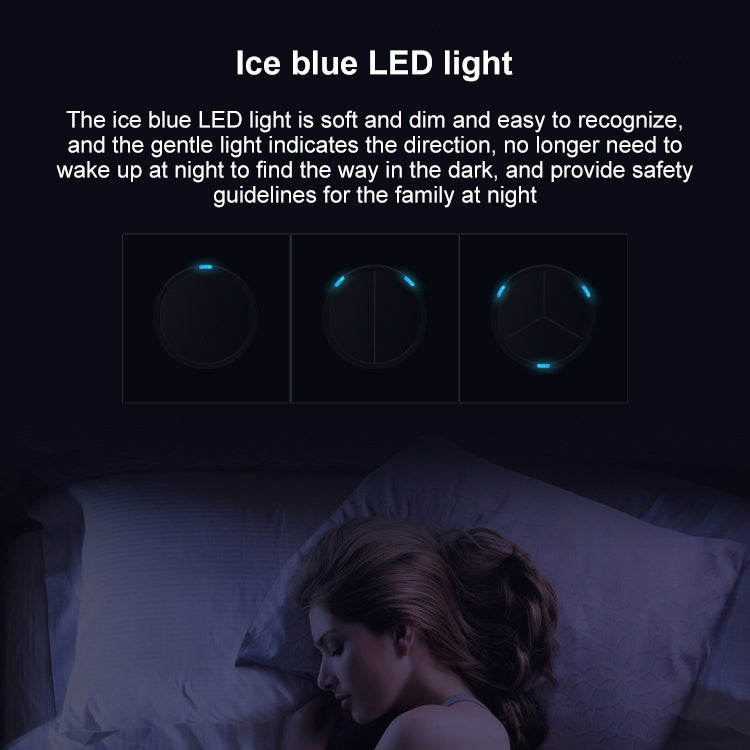 86mm Round LED Tempered Glass Switch Panel, Black Round Glass, Style:Dual Computer Socket