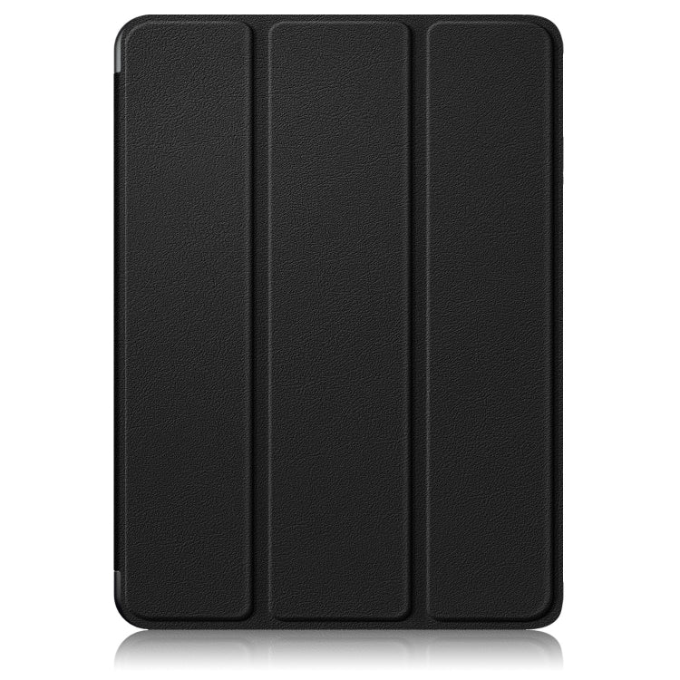 For OnePlus Pad Pro / Pad 2 Custer Solid Color 3-fold Holder Smart Leather Tablet Case