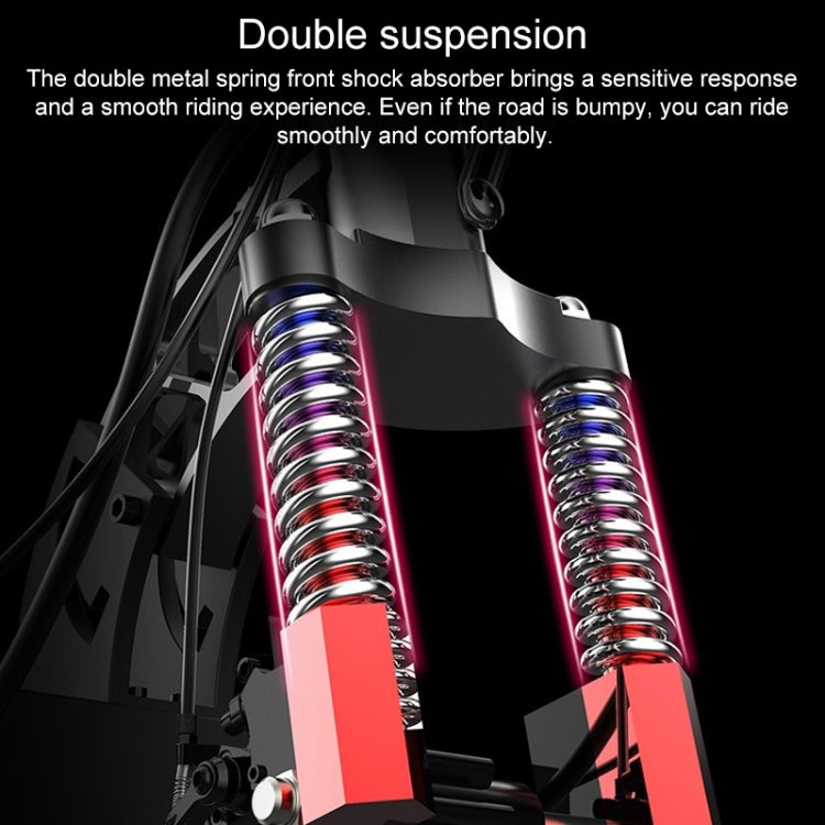 High Configuration Version Foldable Mini Electric Scooter Triple Shock Absorption Adult Scooter with Turn Signal Light & Color Screen Digital Dashboard & 48V Motor, Endurance:70-80km